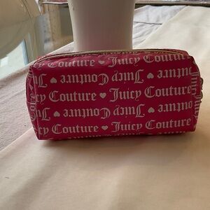 Juicy Couture Pink Logo Cosmetic Case